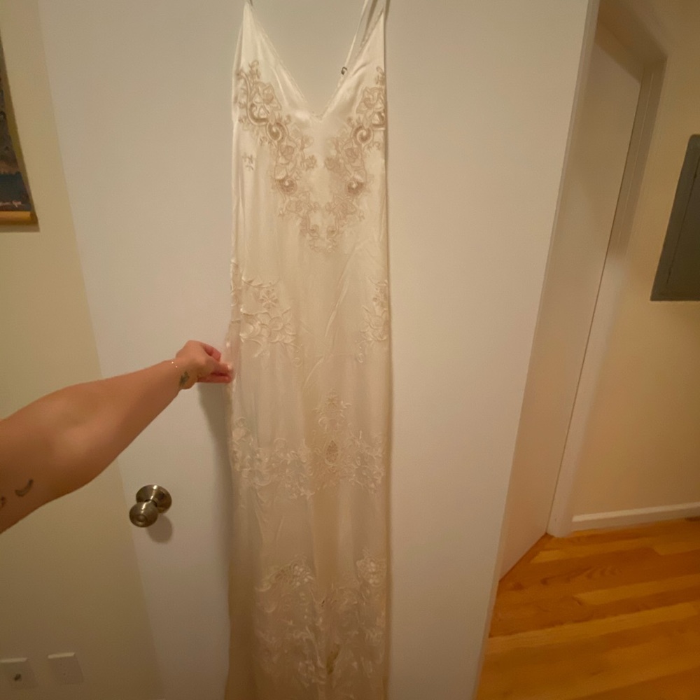 SPELL Odette Silk Slip Dress Formal Evening Gown - Picture 5 of 12